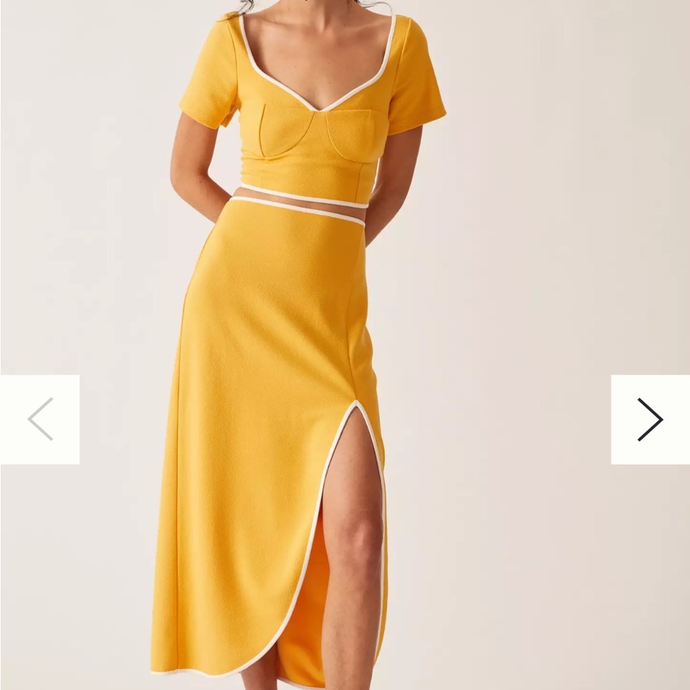 Maeve Textured Matching Set - Skirt & Top